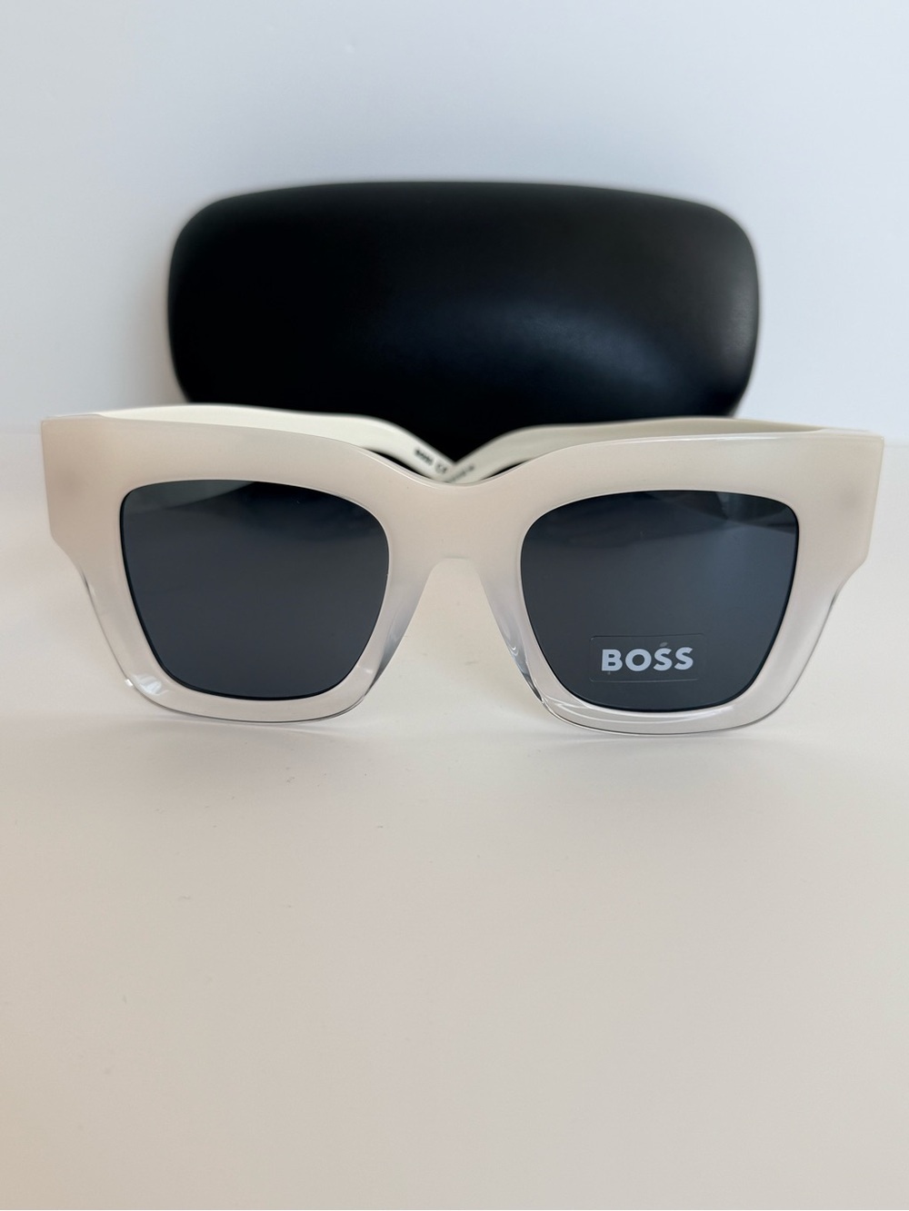 BOSS White Square Women's Sunglasses BOSS 1386/S